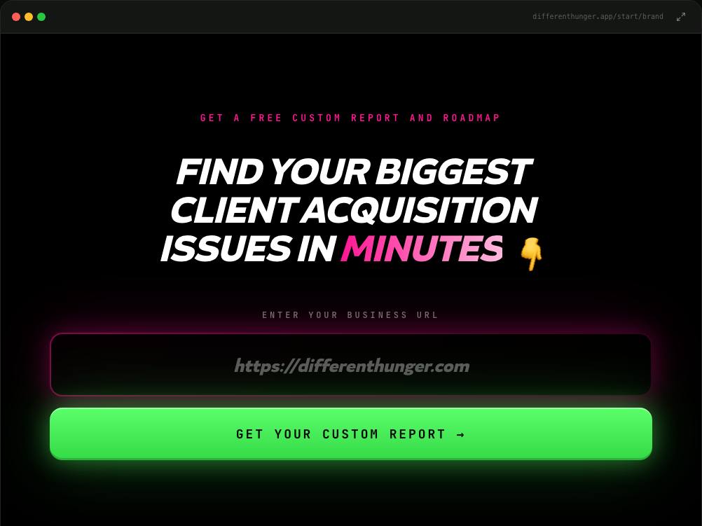 Different Hunger · Multi-Step Brand Application
